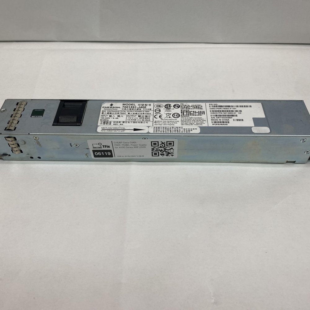 Industrial Power Supply Module, Cisco 7001591-j400 750W AC Ethernet