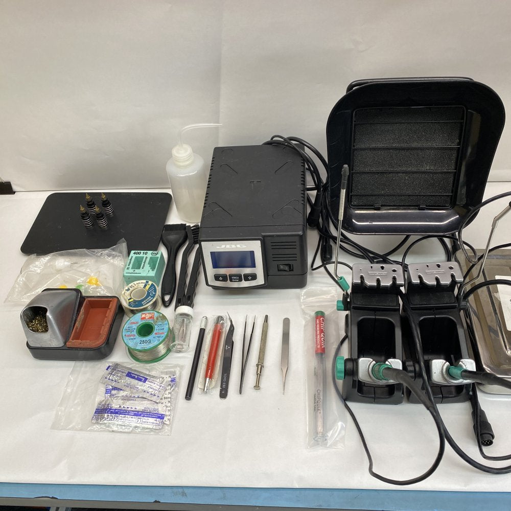 Professional Soldering Station Bundle JBC DD-2B, Fume Extractor, 150W 230V Kit