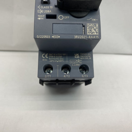 Industrial Circuit Breaker 16A Siemens 3RV2021-4AA15 S0 Motor Protection