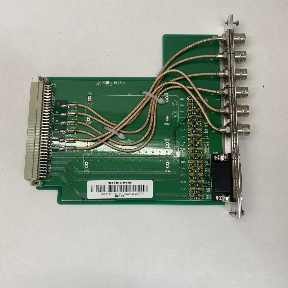 Axon Digital Design BPL12 SDI Audio Embedder Backplane Board 2BE