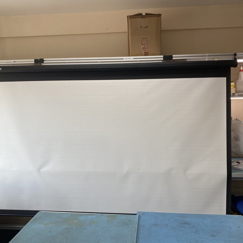 100-Inch HD 16:9 Projector Screen Manual Retractable Home Cinema by Excelvan