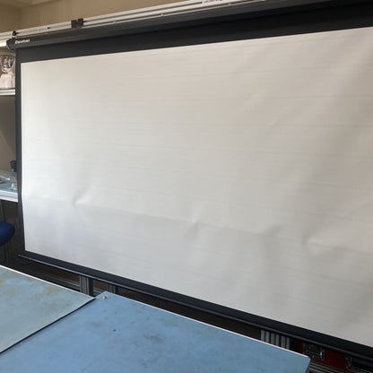 100-Inch HD 16:9 Projector Screen Manual Retractable Home Cinema by Excelvan