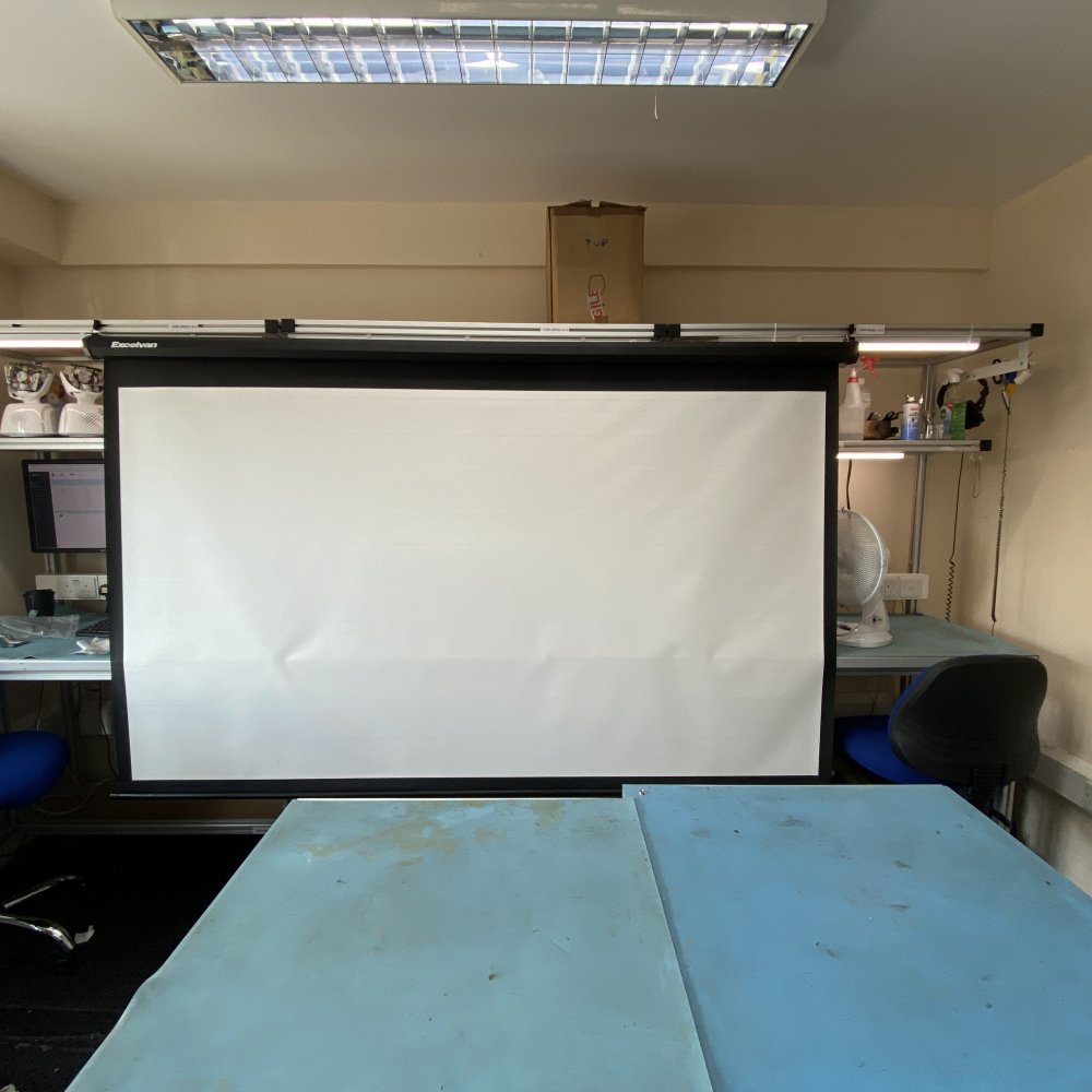100-Inch HD 16:9 Projector Screen Manual Retractable Home Cinema by Excelvan