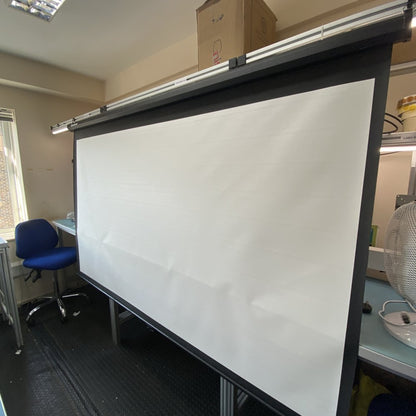 100-Inch HD 16:9 Projector Screen Manual Retractable Home Cinema by Excelvan