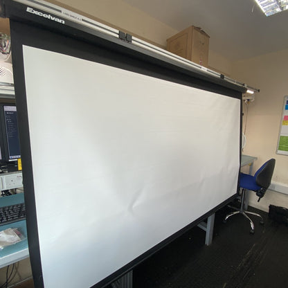 Excelvan 100-Inch HD 16:9 Manual Retractable Projector Screen