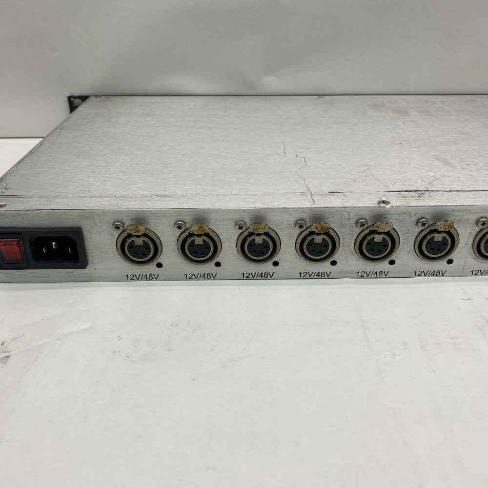 2 x Unbranded 12V/48V PSU 1U Rackmount Power Supply 11 XLR Outputs