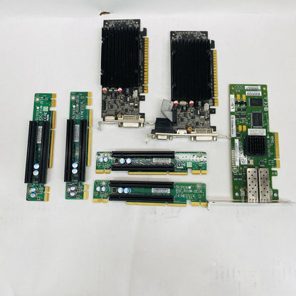 LSI Fibre Channel Adapter EVGA GeForce 210 4x Supermicro PCIe Riser Lot