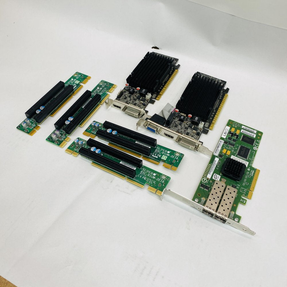 LSI Fibre Channel Adapter EVGA GeForce 210 4x Supermicro PCIe Riser Lot