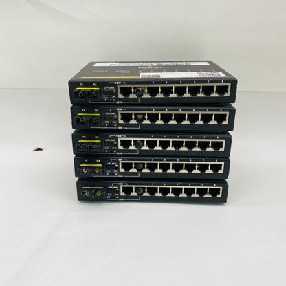 5x GarrettCom P80FSSC-i 8-Port Industrial 10/100 Ethernet Fiber Switches
