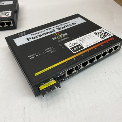 5x GarrettCom P80FSSC-i 8-Port Industrial 10/100 Ethernet Fiber Switches