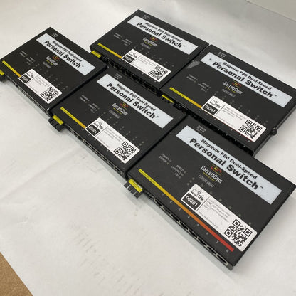 5x GarrettCom P80FSSC-i 8-Port Industrial 10/100 Ethernet Fiber Switches