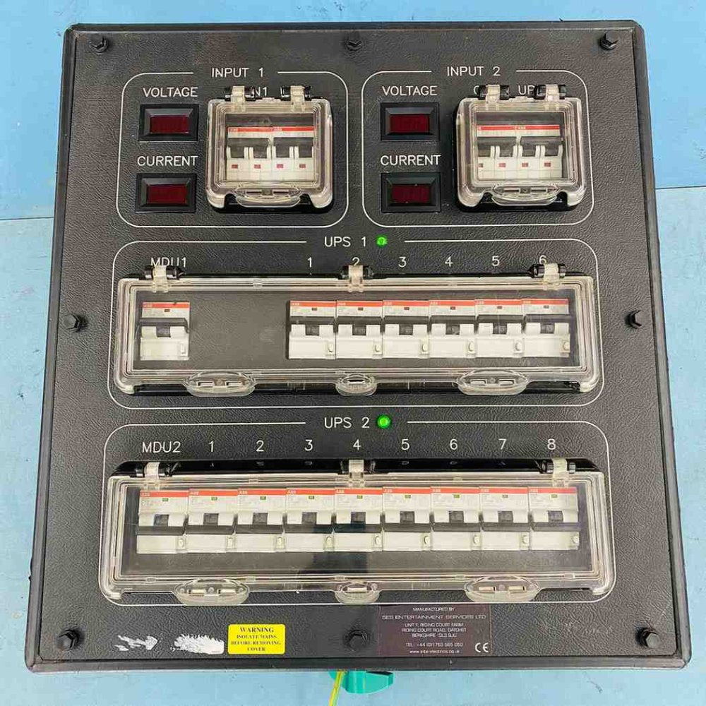 Professional Dual UPS Power Distribution Unit GES 16xMCB 2xGenerator Portable