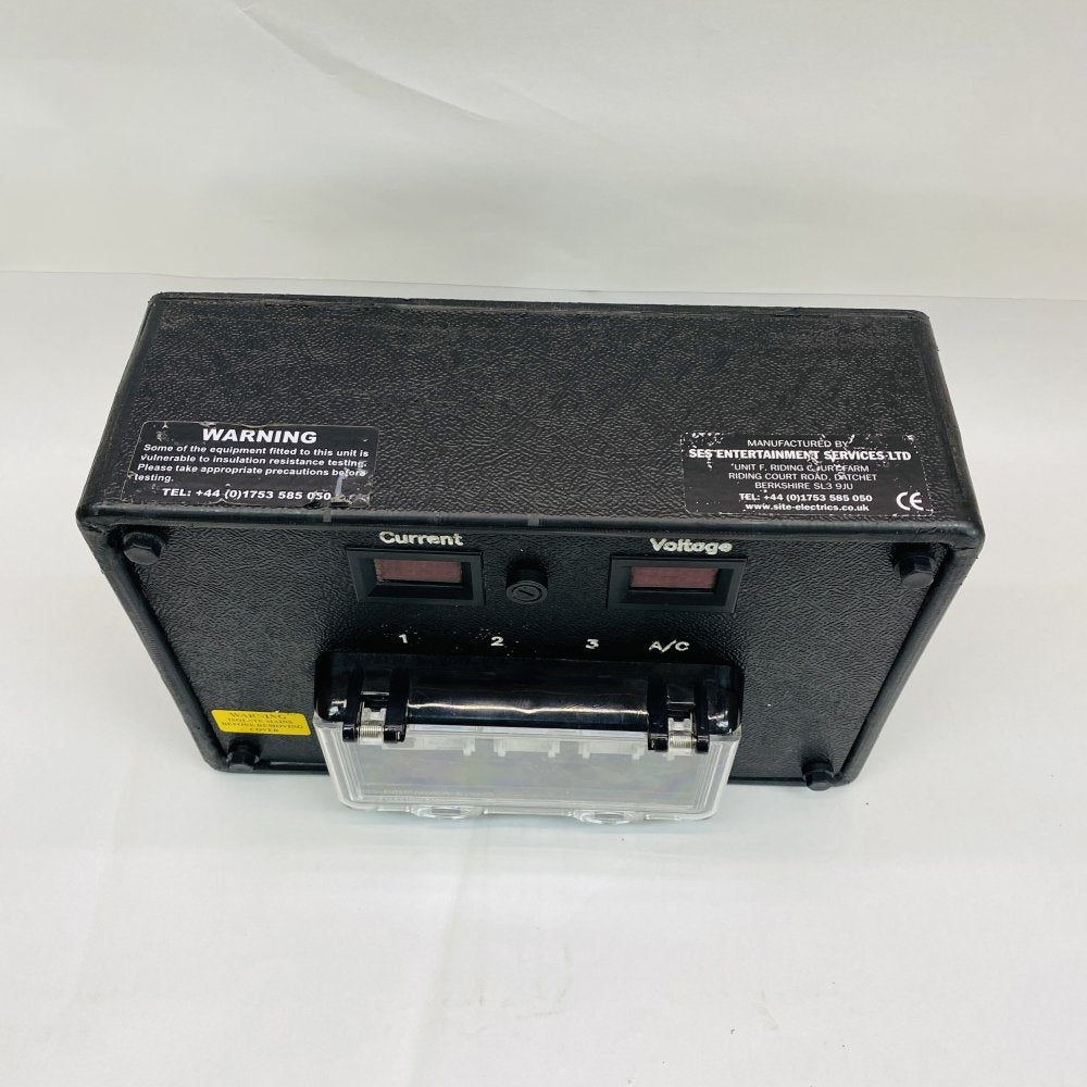 Professional RCBO Power Box Siemens 3-Way Volt Amps Meters Industrial