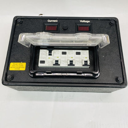Siemens 3-Way RCBO Power Distribution Box with Volt Amp Meters