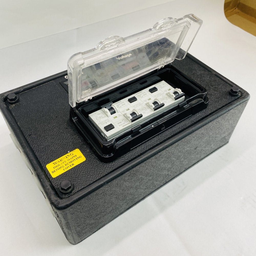 Professional RCBO Power Box Siemens 3-Way Volt Amps Meters Industrial