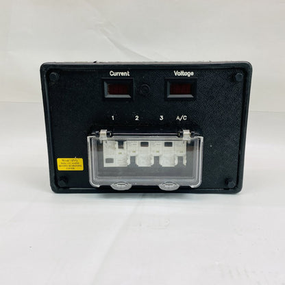 Siemens 3-Way RCBO Power Distribution Box with Volt Amp Meters