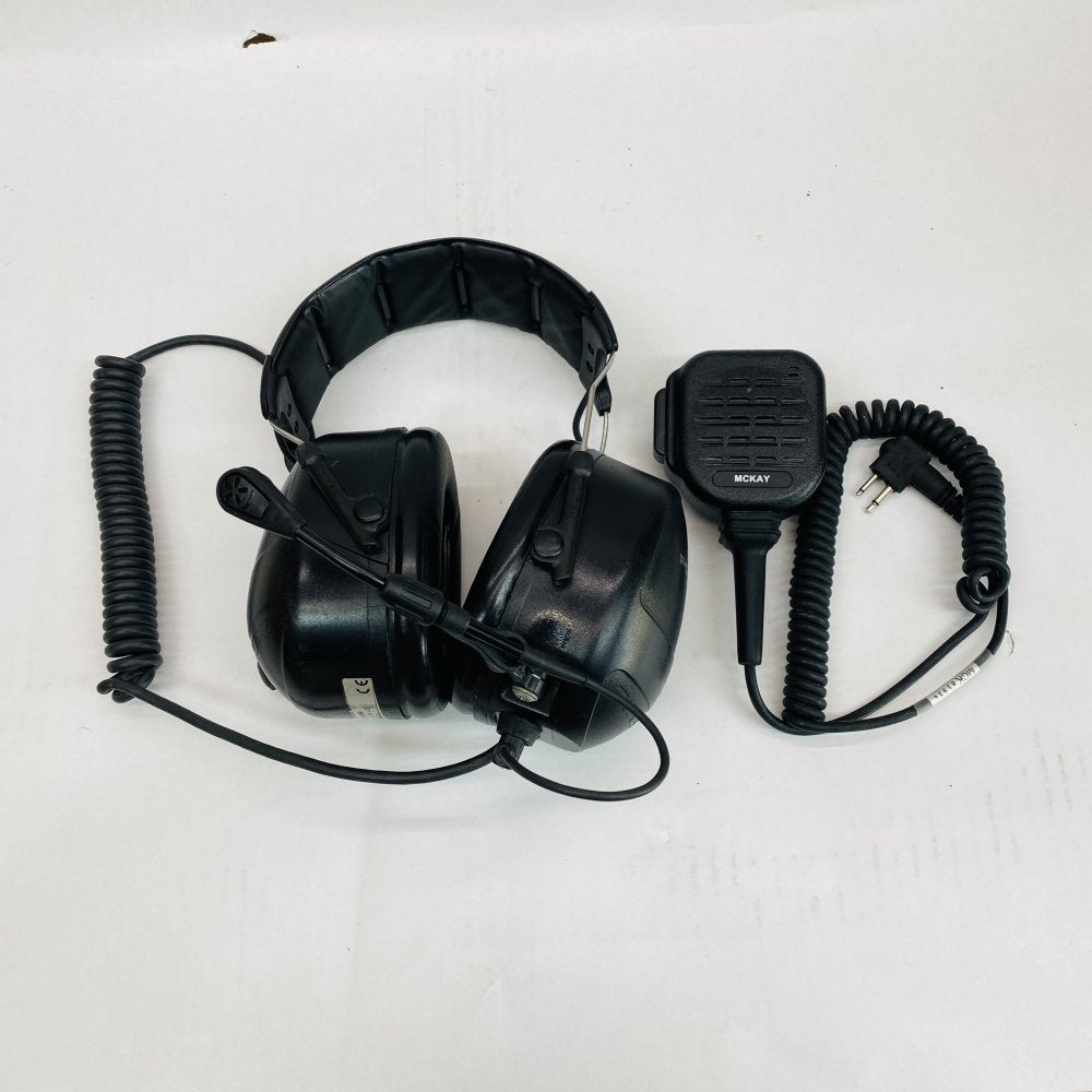 Tactical Noise-Cancelling Headset 3M Peltor MT53H79A-32 McKay Mic Bundle