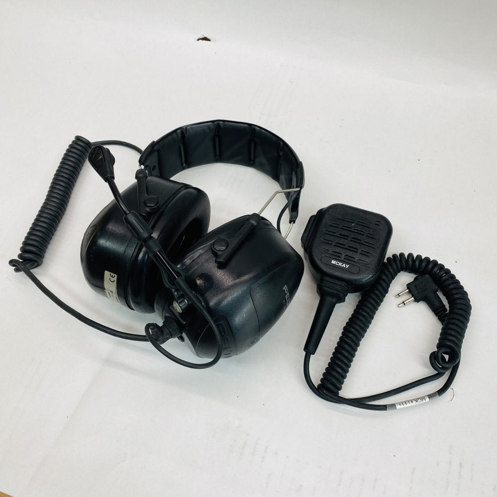 Tactical Noise-Cancelling Headset 3M Peltor MT53H79A-32 McKay Mic Bundle
