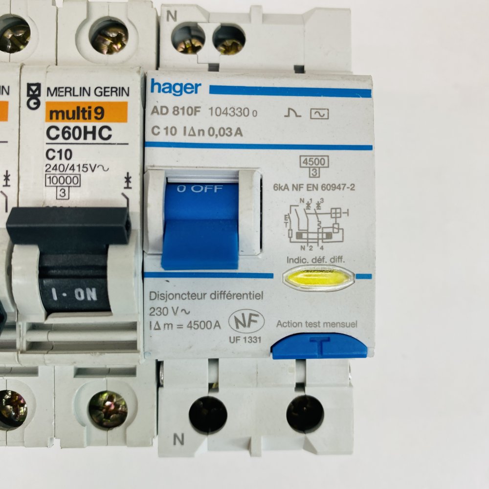 Mixed Lot Hager Merlin Gerin RCBO MCB Relay Indicator Modular Breakers