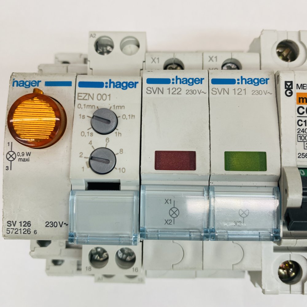 Mixed Lot Hager Merlin Gerin RCBO MCB Relay Indicator Modular Breakers