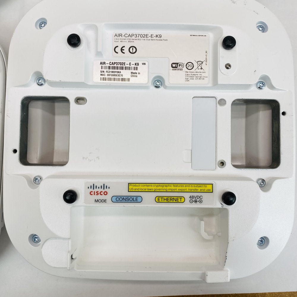 Enterprise Dual-Band Wi-Fi Access Point Cisco AIR-CAP3702E PoE 802.11ac 4 Pack