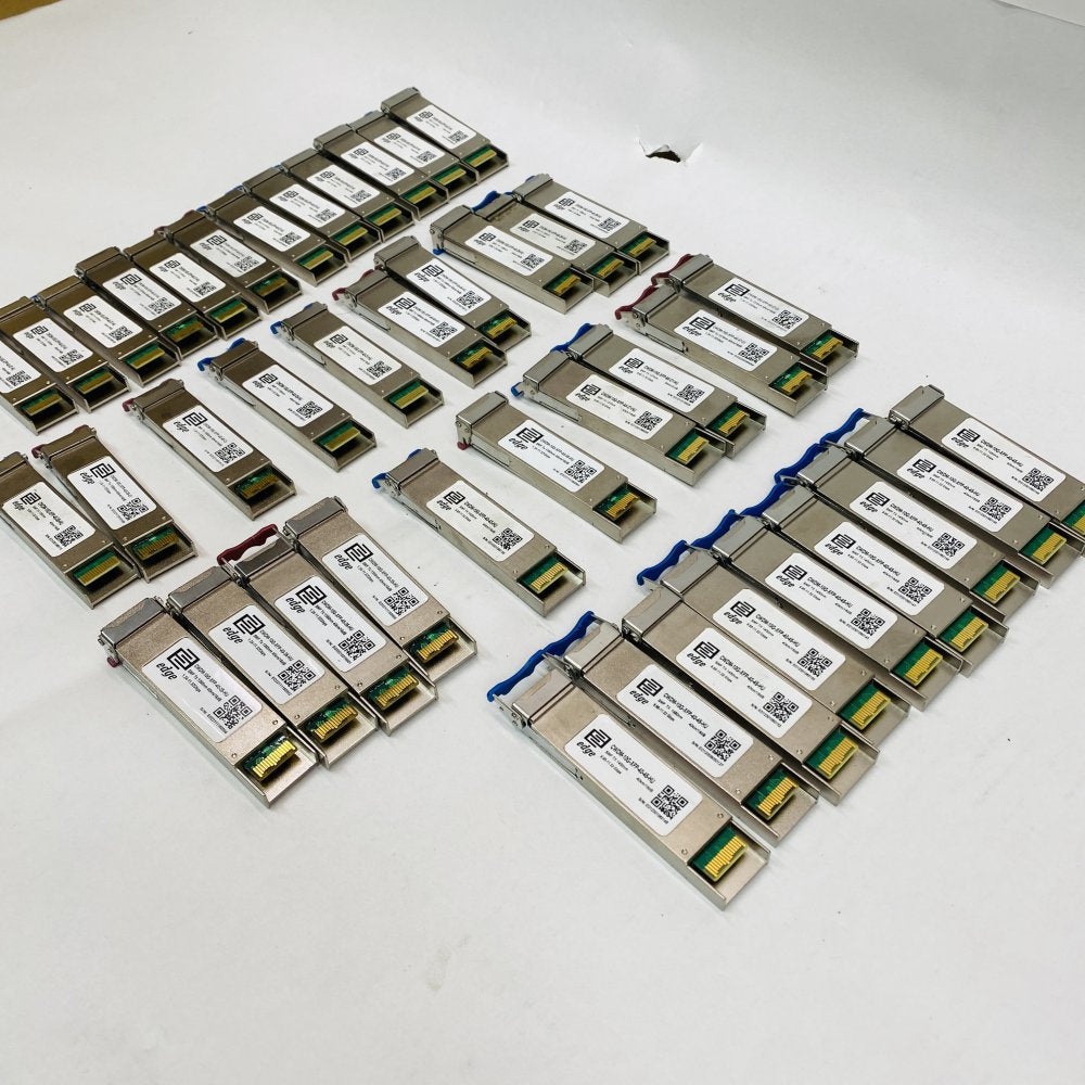 38x Edge Optics CWDM-10G XFP 40km/60km SMF LC Transceivers Mixed Wavelengths
