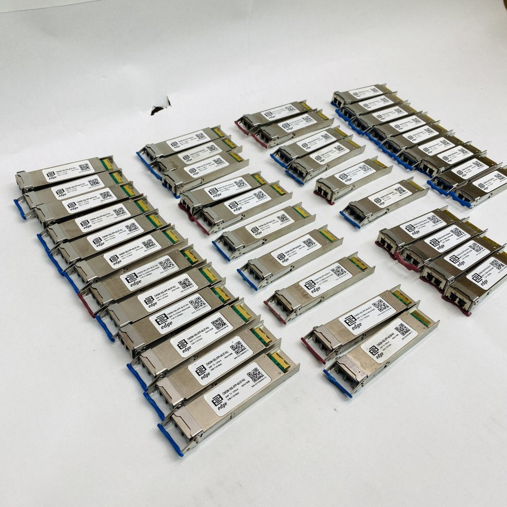 38x Edge Optics CWDM-10G XFP 40km/60km SMF LC Transceivers Mixed Wavelengths
