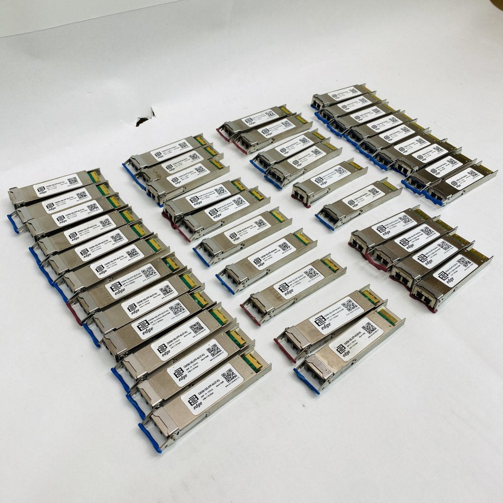 38x Edge Optics CWDM-10G XFP 40km/60km SMF LC Transceivers Mixed Wavelengths