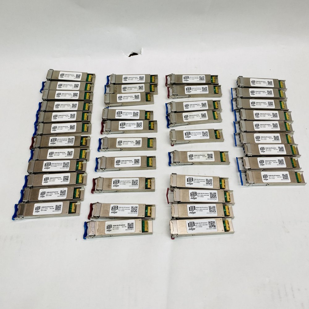 38x Edge Optics CWDM-10G XFP 40km/60km SMF LC Transceivers Mixed Wavelengths