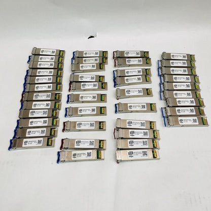 38x Edge Optics CWDM-10G XFP 40km/60km SMF LC Transceivers Mixed Wavelengths