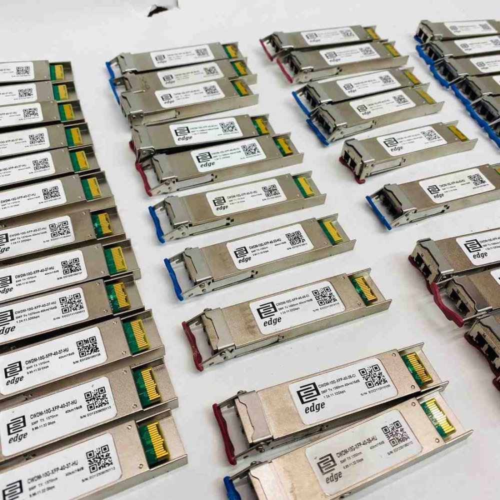 38x Edge Optics CWDM-10G XFP 40km/60km SMF LC Transceivers Mixed Wavelengths