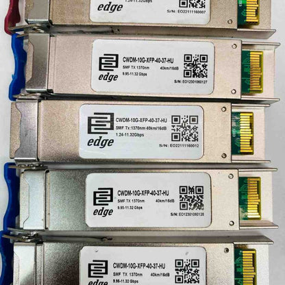 38x Edge Optics CWDM-10G XFP 40km/60km SMF LC Transceivers Mixed Wavelengths