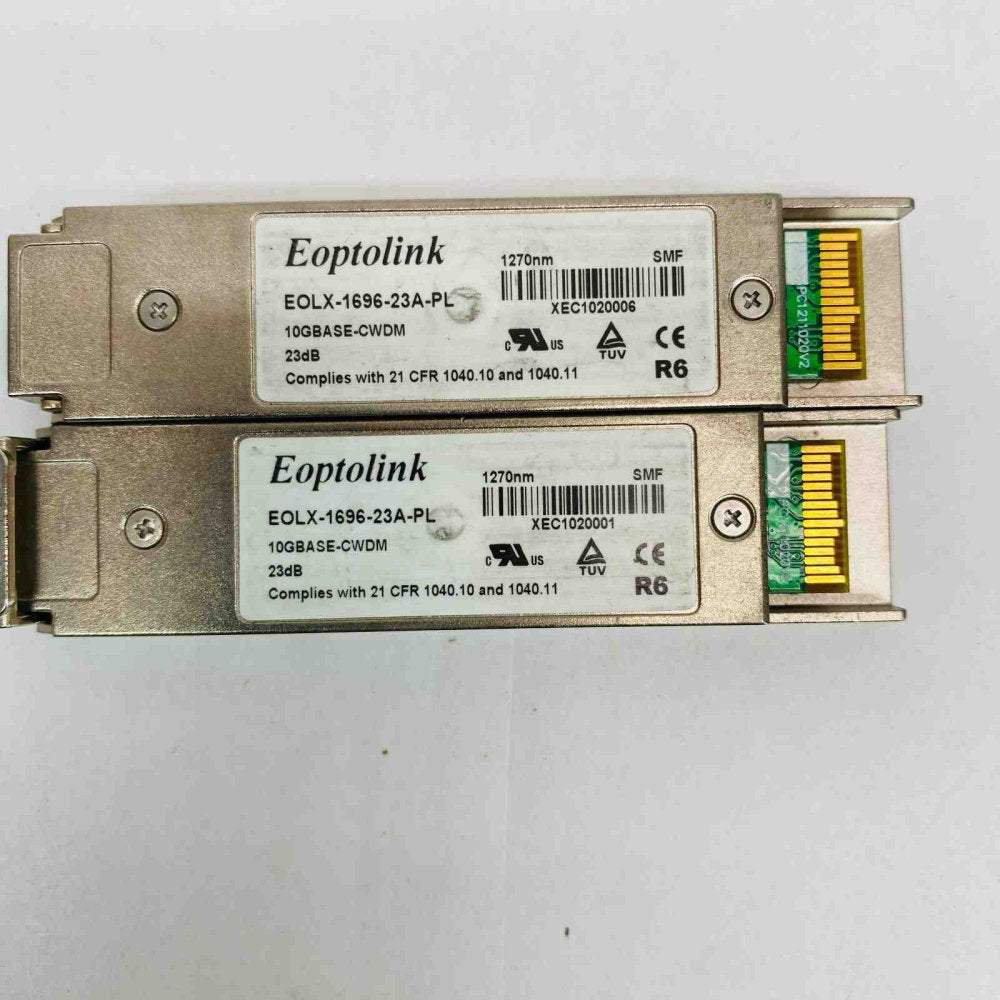 34x Eoptolink 10G XFP Optical Transceivers CWDM/BiDi 1270–1450nm SMF Lot