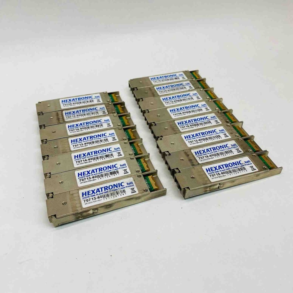 15x Hexatronic 707 15-60 XFP CWDM 1610nm 80km 10Gbps Optical Transceivers