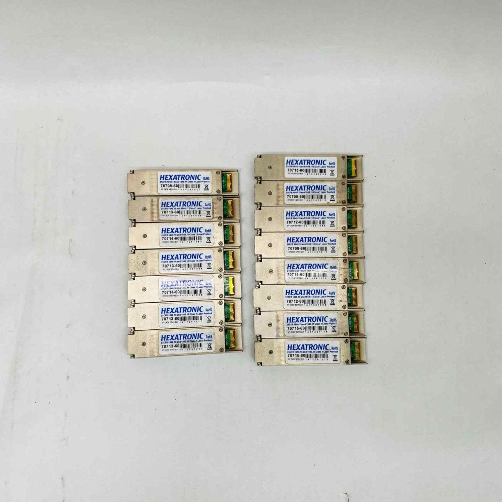 15x Hexatronic 707 15-60 XFP CWDM 1610nm 80km 10Gbps Optical Transceivers