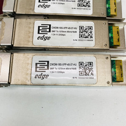 8x Edge-Core CWDM-10G-XFP-40-37-HU 1370nm 10G XFP 40km SMF Transceivers