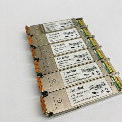 6x Eoptolink EOLX-1696-23F-PL 1370nm 10G CWDM XFP 23dB SMF Transceivers