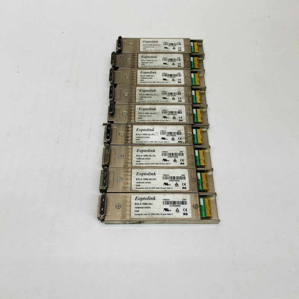 9x Eoptolink EOLX-1696-23J 1450nm 10G CWDM XFP SMF 40km Transceivers