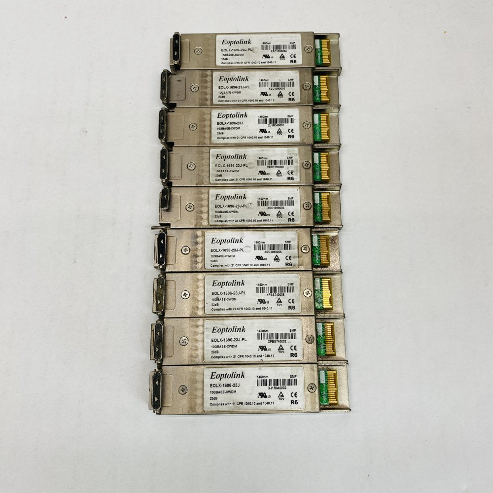 9x Eoptolink EOLX-1696-23J 1450nm 10G CWDM XFP SMF 40km Transceivers