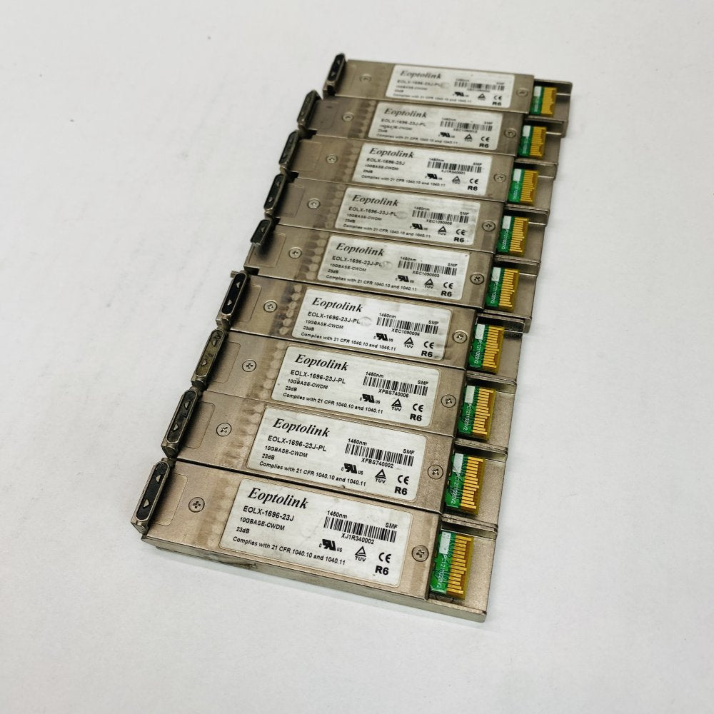 9x Eoptolink EOLX-1696-23J 1450nm 10G CWDM XFP SMF 40km Transceivers