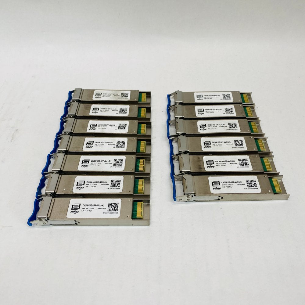 13x Edge-Core CWDM-10G-XFP-40-31-HU 1310nm 10G CWDM XFP 40km SMF Modules