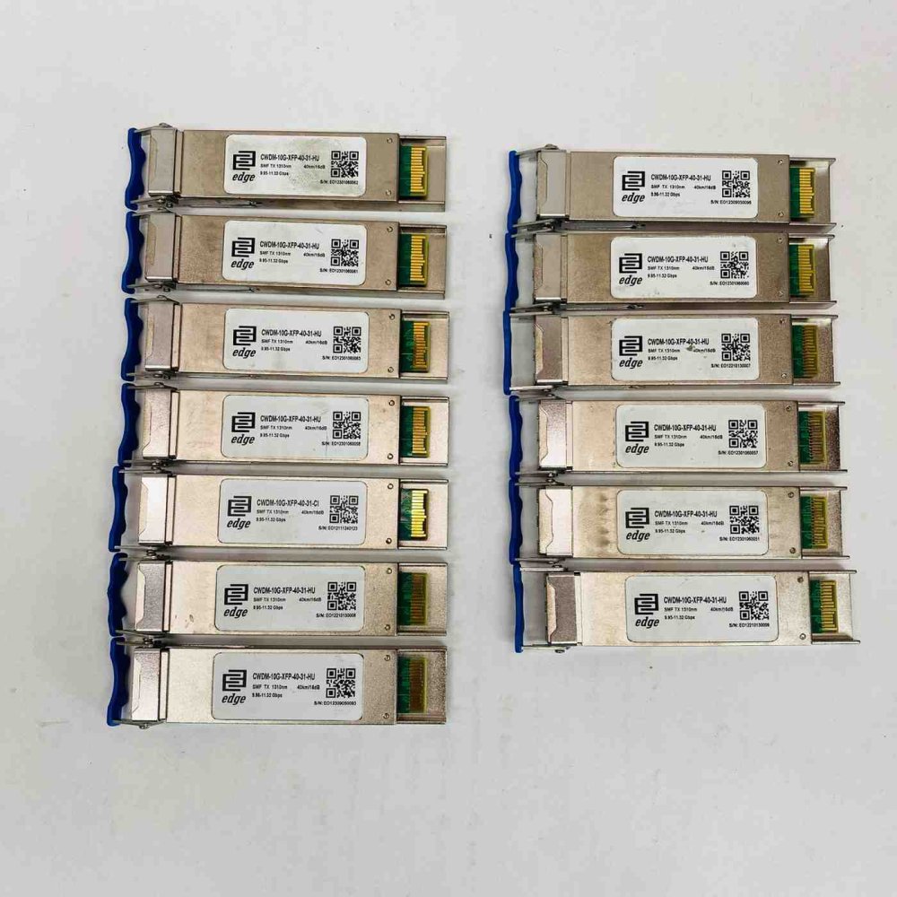 13x Edge-Core CWDM-10G-XFP-40-31-HU 1310nm 10G CWDM XFP 40km SMF Modules