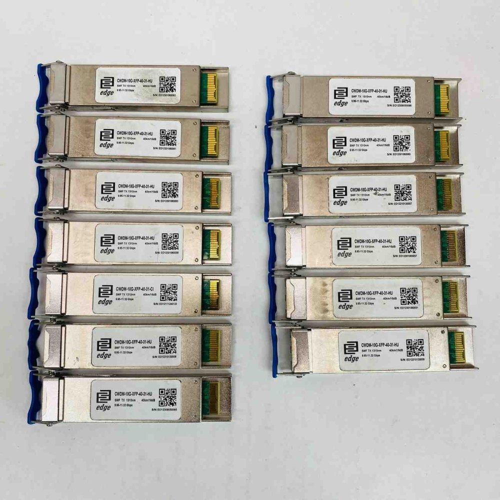 13x Edge-Core CWDM-10G-XFP-40-31-HU 1310nm 10G CWDM XFP 40km SMF Modules