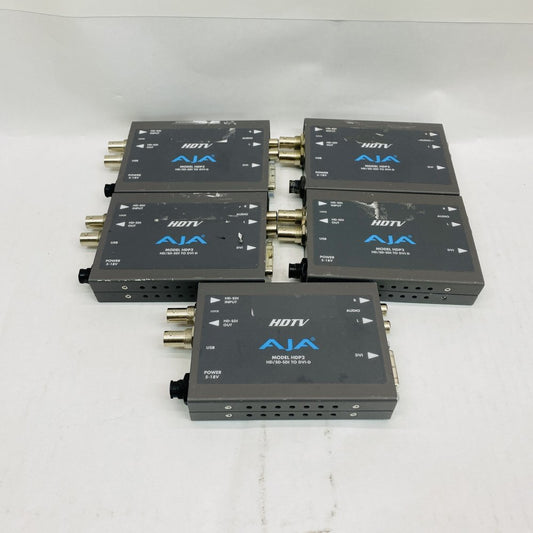 5 x Broadcast HD-SDI to DVI-D HDMI Converter AJA HDP2 1080p 75Hz Display