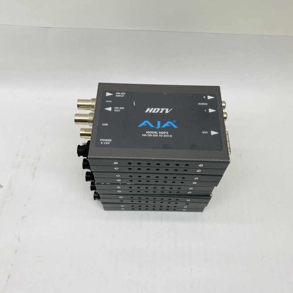 Lot of 5 AJA HDP2 HD/SD-SDI to DVI-D Broadcast Converters - Used