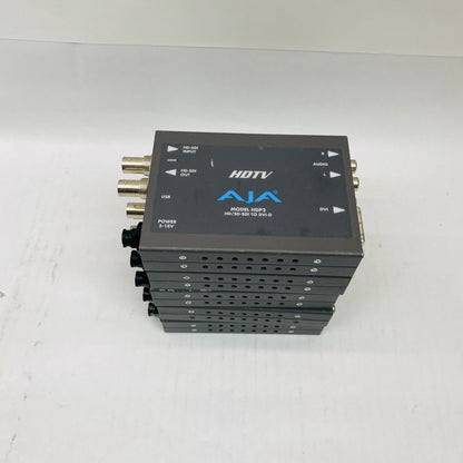 Lot of 5 AJA HDP2 HD/SD-SDI to DVI-D Broadcast Converters - Used
