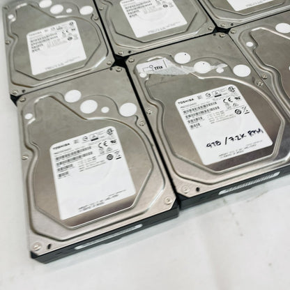 6 x Toshiba 4TB 7200RPM SAS 3.5" Hard Drive Storage 64MB Cache 12Gb/s