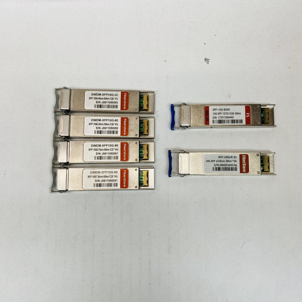Professional 10G DWDM Fiber Transceivers FS BX40-LR XFP 80km Multi-Vendor