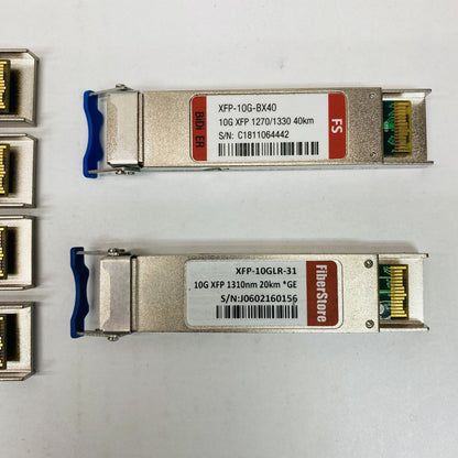 Professional 10G DWDM Fiber Transceivers FS BX40-LR XFP 80km Multi-Vendor