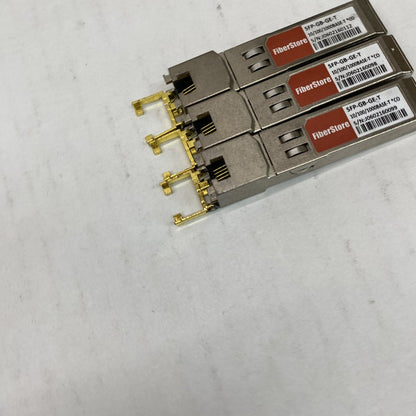 3 x Gigabit Ethernet Copper SFP Transceiver FiberStore SFP-GB-GE-T RJ45 100m